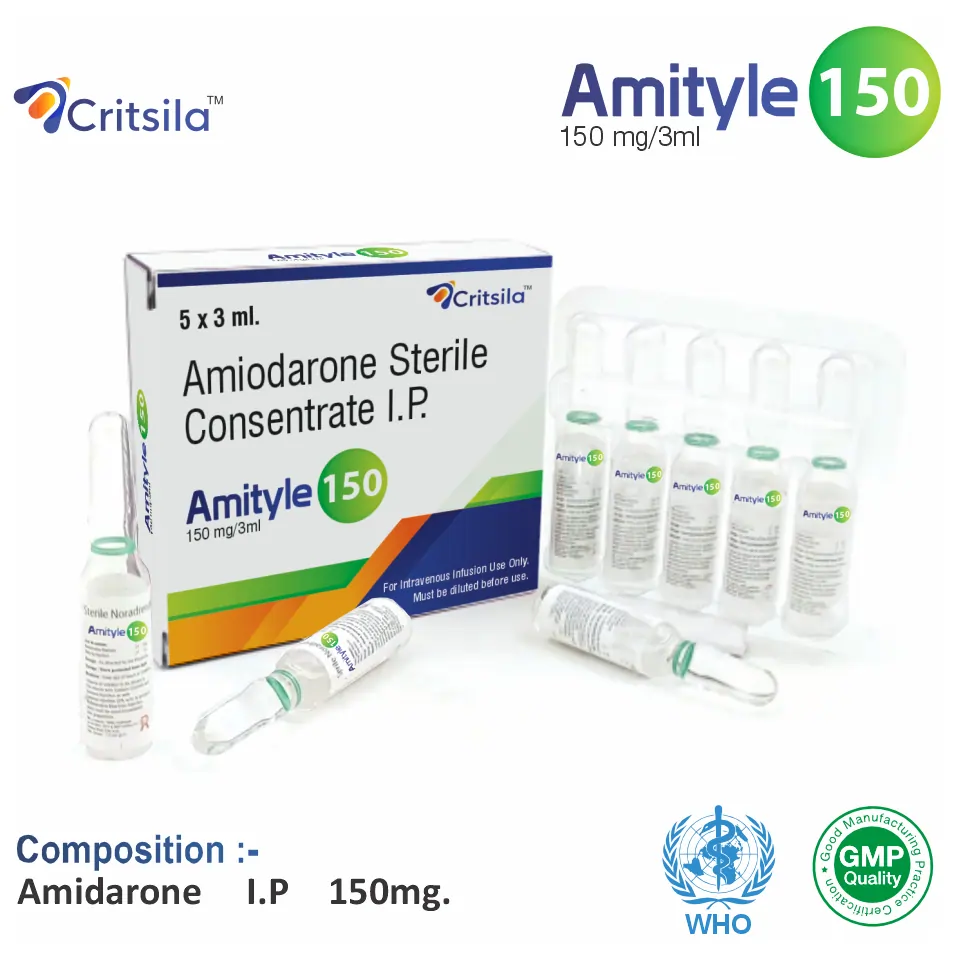 Amiodarone (150mg) Injection in PCD Pharma Franchise at Best Price